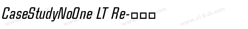 CaseStudyNoOne LT Re字体转换